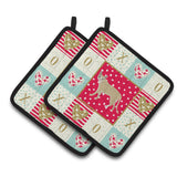 Caroline'S Treasures Ck5710Pthd Singapura Cat Love Pair Of Pot Holders Potholders, Multicolor