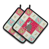 Caroline'S Treasures Ck5743Pthd Brazilian Shorthair Cat Love Pair Of Pot Holders Potholders, Multicolor