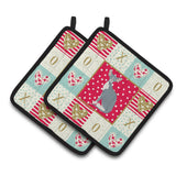 Caroline'S Treasures Ck5779Pthd Peterbald Cat Love Pair Of Pot Holders Potholders, Multicolor