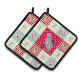 Caroline'S Treasures Ck5785Pthd Serengeti Cat Love Pair Of Pot Holders Potholders, Multicolor