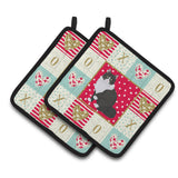 Caroline'S Treasures Ck5788Pthd Siberian Forest Cat Love Pair Of Pot Holders Potholders, Multicolor