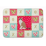 Caroline'S Treasures Snowshoe #2 Cat Love Machine Washable Memory Foam Mat Doormats, Multicolor