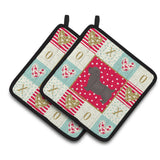 Caroline'S Treasures Ck5839Pthd Glen Of Imal #1 Love Pair Of Pot Holders Potholders, Multicolor
