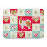 Caroline'S Treasures Japanese Chin #1 Love Machine Washable Memory Foam Mat Doormats, Multicolor