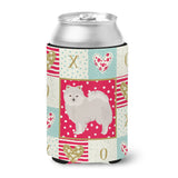Caroline'S Treasures Ck5850Cc Japanese Spitz Love Can Or Bottle Hugger Cold-Beverage-Koozies, Multicolor