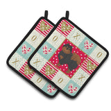 Caroline'S Treasures Ck5878Pthd Pomeranian #2 Love Pair Of Pot Holders Potholders, Multicolor