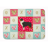 Caroline'S Treasures Australian Shepherd Love Machine Washable Memory Foam Mat Doormats, Multicolor