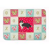 Caroline'S Treasures Border Collie Love Machine Washable Memory Foam Mat Doormats, Multicolor