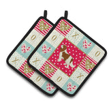 Caroline'S Treasures Ck5919Pthd Cavalier Spaniel Love Pair Of Pot Holders Potholders, Multicolor