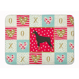 Caroline'S Treasures Doberman Pinscher Love Machine Washable Memory Foam Mat Doormats, Multicolor