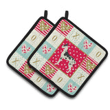 Caroline'S Treasures Ck5932Pthd Dane Love Pair Of Pot Holders Potholders, Multicolor