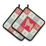 Caroline'S Treasures Ck5952Pthd Shar Pei Love Pair Of Pot Holders Potholders, Multicolor