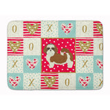 Caroline'S Treasures Shih Tzu Love Machine Washable Memory Foam Mat Doormats, Multicolor