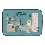 Caroline'S Treasures Ck7452Ddm Samoyed In Bathtub Dish-Drying-Mats, 14 X 21, Multicolor
