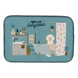 Caroline'S Treasures Ck7497Ddm Bichon Frise In Bathtub Dish-Drying-Mats, 14 X 21, Multicolor