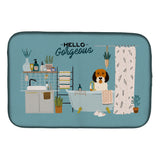 Caroline'S Treasures Petit Basset Griffon Veenden Pbgv In Bathtub Dish-Drying-Mats, 14 X 21, Multicolor