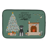 Caroline'S Treasures Black Grey Standard Schnauzer Christmas Everyone Dish-Drying-Mats, 14 X 21, Multicolor