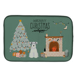 Caroline'S Treasures White Miniature Schnauzer Christmas Everyone Dish-Drying-Mats, 14 X 21, Multicolor