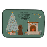 Caroline'S Treasures Ck7626Ddm Irish Water Spaniel Christmas Everyone Dish-Drying-Mats, 14 X 21, Multicolor