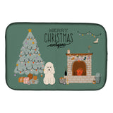 Caroline'S Treasures Ck7633Ddm White Poodle Christmas Everyone Dish-Drying-Mats, 14 X 21, Multicolor