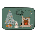 Caroline'S Treasures Silver White Shih Tzu Christmas Everyone Dish-Drying-Mats, 14 X 21, Multicolor