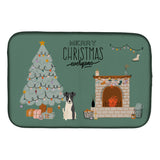 Caroline'S Treasures Ck7661Ddm Smooth Fox Terrier Christmas Everyone Dish-Drying-Mats, 14 X 21, Multicolor