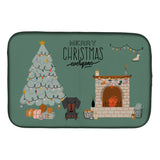 Caroline'S Treasures Ck7695Ddm Black Tan Dachshund Christmas Everyone Dish-Drying-Mats, 14 X 21, Multicolor