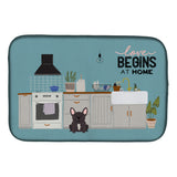 Caroline'S Treasures Ck7713Ddm Brindle French Bulldog Kitchen Scene Dish-Drying-Mats, 14 X 21, Multicolor
