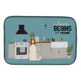 Caroline'S Treasures Ck7727Ddm Borzoi Kitchen Scene Dish-Drying-Mats, 14 X 21, Multicolor