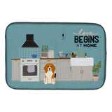 Caroline'S Treasures Ck7744Ddm Tricolor Beagle Kitchen Scene Dish-Drying-Mats, 14 X 21, Multicolor
