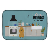 Caroline'S Treasures Ck7773Ddm Tan Poodle Kitchen Scene Dish-Drying-Mats, 14 X 21, Multicolor