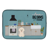 Caroline'S Treasures Ck7779Ddm Bichon Frise Kitchen Scene Dish-Drying-Mats, 14 X 21, Multicolor