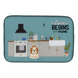 Caroline'S Treasures Ck7791Ddm Red White Shih Tzu Kitchen Scene Dish-Drying-Mats, 14 X 21, Multicolor