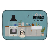 Caroline'S Treasures Ck7792Ddm Black White Shih Tzu Kitchen Scene Dish-Drying-Mats, 14 X 21, Multicolor