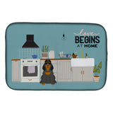 Caroline'S Treasures Ck7797Ddm Black Tan Cocker Spaniel Kitchen Scene Dish-Drying-Mats, 14 X 21, Multicolor