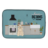 Caroline'S Treasures Ck7798Ddm Buff Cocker Spaniel Kitchen Scene Dish-Drying-Mats, 14 X 21, Multicolor