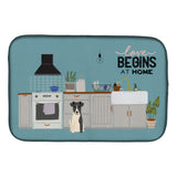 Caroline'S Treasures Ck7802Ddm Smooth Fox Terrier Kitchen Scene Dish-Drying-Mats, 14 X 21, Multicolor