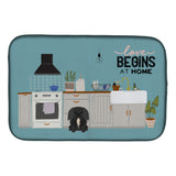 Caroline'S Treasures Ck7811Ddm Black Pekingese Kitchen Scene Dish-Drying-Mats, 14 X 21, Multicolor