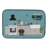 Caroline'S Treasures Dapple Wire Haired Dachshund Kitchen Scene Dish-Drying-Mats, 14 X 21, Multicolor