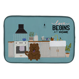 Caroline'S Treasures Ck7845Ddm Chocolate Chow Kitchen Scene Dish-Drying-Mats, 14 X 21, Multicolor