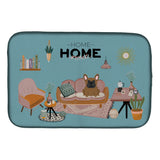 Caroline'S Treasures Ck7858Ddm Brown French Bulldog Sweet Home Dish-Drying-Mats, 14 X 21, Multicolor