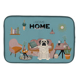 Caroline'S Treasures Ck7861Ddm White Mastiff Brindle Sweet Home Dish-Drying-Mats, 14 X 21, Multicolor