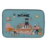 Caroline'S Treasures Black Grey Standard Schnauzer Sweet Home Dish-Drying-Mats, 14 X 21, Multicolor
