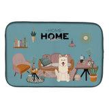 Caroline'S Treasures Ck7890Ddm White German Shepherd Sweet Home Dish-Drying-Mats, 14 X 21, Multicolor