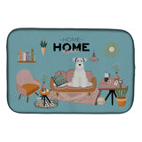 Caroline'S Treasures Ck7898Ddm White Miniature Schnauzer Sweet Home Dish-Drying-Mats, 14 X 21, Multicolor