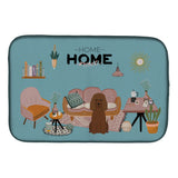 Caroline'S Treasures Ck7908Ddm Irish Water Spaniel Sweet Home Dish-Drying-Mats, 14 X 21, Multicolor