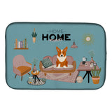 Caroline'S Treasures Ck7945Ddm Corgi Sweet Home Dish-Drying-Mats, 14 X 21, Multicolor
