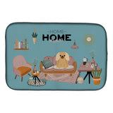 Caroline'S Treasures Ck7949Ddm Fawn Sable Pekingese Sweet Home Dish-Drying-Mats, 14 X 21, Multicolor