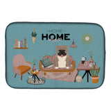Caroline'S Treasures Grey Brindle English Bulldog Sweet Home Dish-Drying-Mats, 14 X 21, Multicolor