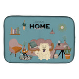 Caroline'S Treasures Ck7985Ddm White Chow Sweet Home Dish-Drying-Mats, 14 X 21, Multicolor